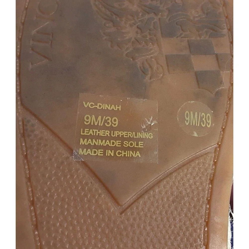 Vince Camuto Dinah Women's Blue Suede Espadrille‎ Lazer Cut Casual Shoes Sz 9 M